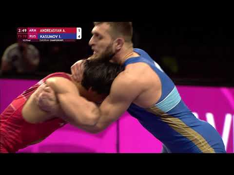 1/2 FS - 70 kg: A. ANDREASYAN (ARM) v. I. KASUMOV (RUS)