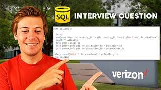 Solving a REAL Verizon SQL Interview Questions