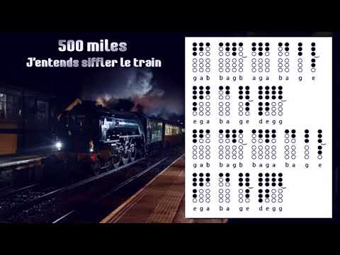 500 Miles - J'entends siffler le train -  Tin Whistle Tabs