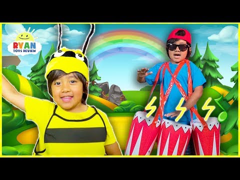 BUG SONG FOR KIDS | Body Parts Exercise and Dance with Ryan ToysReview!