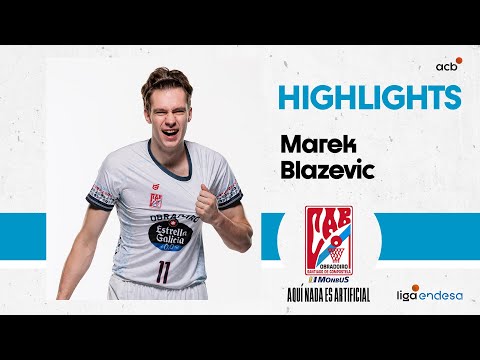 Marek Blazevic, referente en la victoria de Monbus Obradoiro