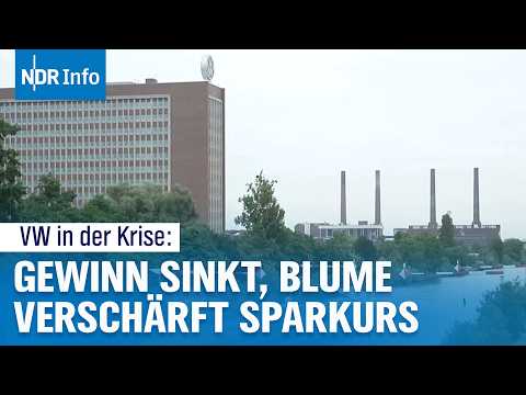 Video Thumbnail: VW-Halbjahresbilanz: Gewinn bricht um rund 30 Prozent ein | NDR Info