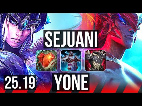 SEJUANI vs YONE (TOP) | Comeback, 38k DMG | KR Diamond | 25.19