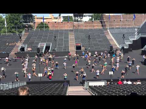Blue Devils International Corps Rehearsal at the Basel Tattoo 2015