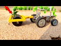 Amazing DIY Tractor ROAD ROLLER HOW TO MAKE MINI ROLLER TRACTOR DIYTRACTORROADROLLER
