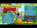 All Upcoming Codes in Bee Swarm Simulator! (release dates & bad news...)