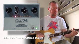 Video thumbnail for Origin Effects Cali76 - Limiting Amplifier by ProGuitarShopDemos