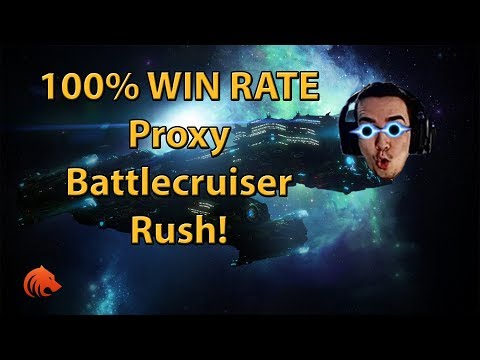 StarCraft 2: *NEW* 100% Win Rate Build - Proxy Battlecruiser RUSH!