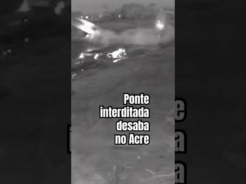 O momento exato do desabamento no Rio Iaco! ⚠️ #acre #geografia #curiosidades