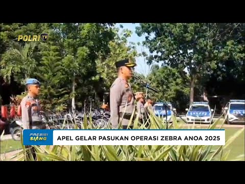 POLRES WAKATOBI MENGGELAR APEL GELAR PASUKAN OPERASI ZEBRA ANOA 2025