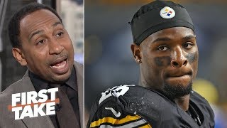 Le&#39;Veon Bell&#39;s deal with Jets means goal with holdout was unsuccessful - Stephen A. | First Take
