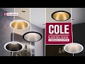 Spot encastrable Cole II Aluminium / Polycarbonate - Noir / Argenté - Nb d'ampoules : 3