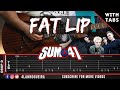 Fatlip Sum 41 Guitar Cover With Tabs