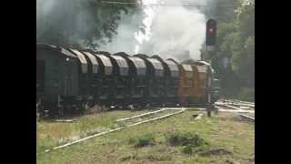 preview picture of video 'SM42 jak Parowóz - remont linii Szczytno - Olsztyn 2012'