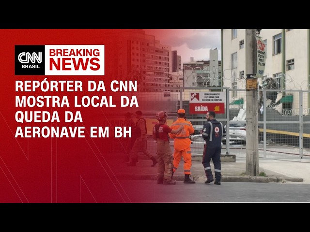 CNN mostra local da queda do avião de pequeno porte em BH | BASTIDORES CNN