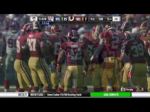 Madden 18 Career Mode RB - 2019 Washington Redskins (Week 9) (Part 47)