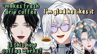 Kaelix Gifted a Drip Coffee to Zeal "Microwave Lover" ft. Freo【NIJISANJI EN Clip】