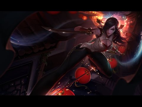 Warring Kingdoms Katarina Skin Spotlight Gameplay - League of Legends