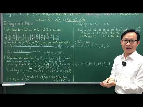 TOÁN 10 - CHƯƠNG TRÌNH MỚI - TRUNG VỊ - TỨ PHÂN VỊ VÀ MỐT CỦA MẪU SỐ LIỆU - THẦY KENKA