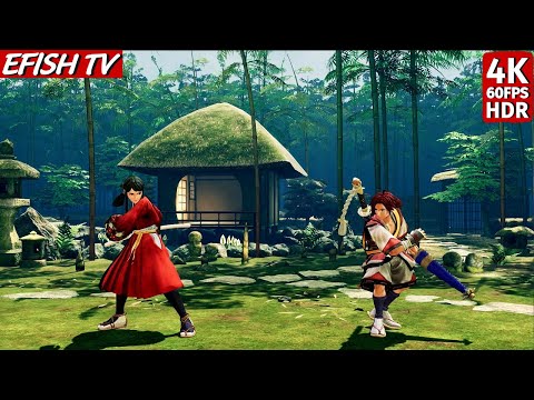 Takane Hibiki vs Hisame Shizumaru (Hardest AI) - Samurai Shodown | 4K 60FPS HDR