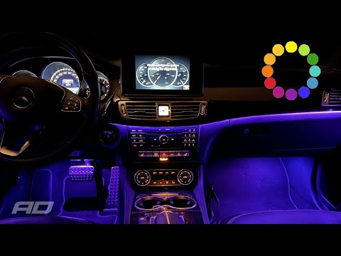 How to Install 12 Color RGB Ambient Lighting Kit on W218 Mercedes CLS