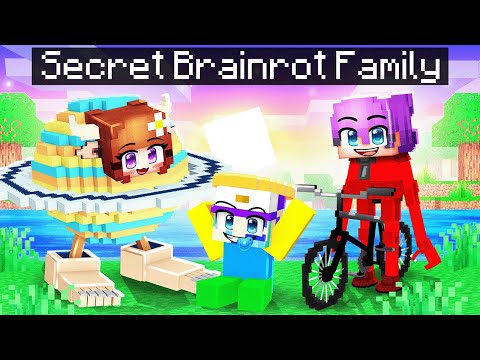Adopted by SECRET BRAINROT FAMILY In Minecraft!