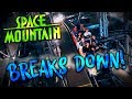 Riding Space Mountain WITH THE LIGHTS ON Space Mountain Breakdown And LIGHTS ON POV