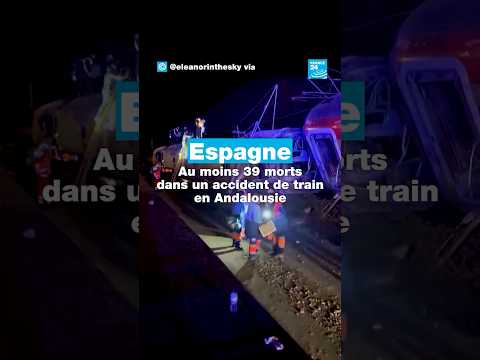 Des dizaines de morts dans un accident de train en Espagne • FRANCE 24
