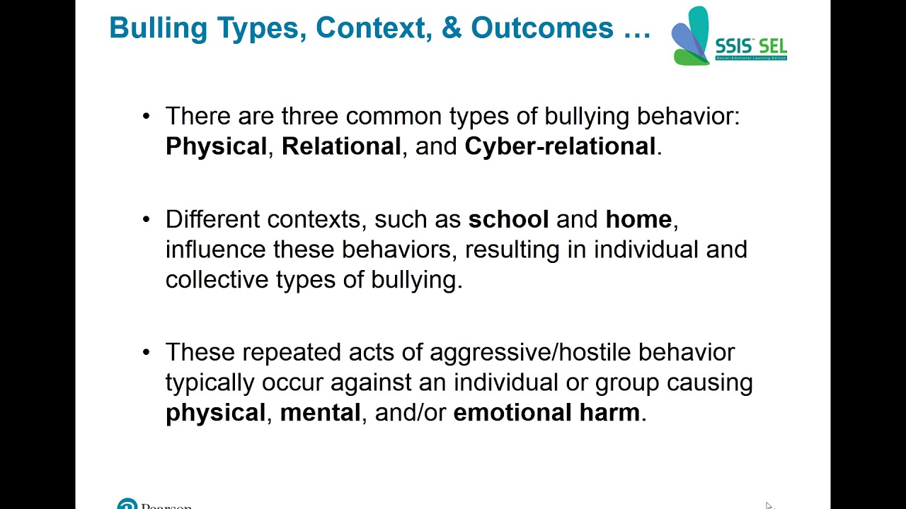 Bullying Behavior: SSIS Assessment and Intervention Strategies