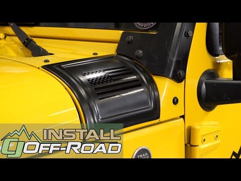 Rampage stops cowl damage after a USA Flag Cowl Cover Install for your 2007-2018 Jeep Wrangler JK