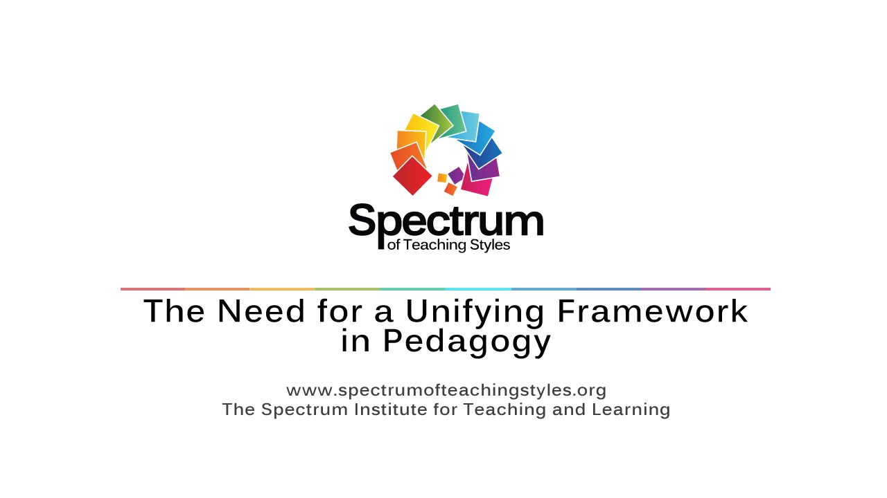 The Need for a Unifying Framework in Pedagogy's thumbnail