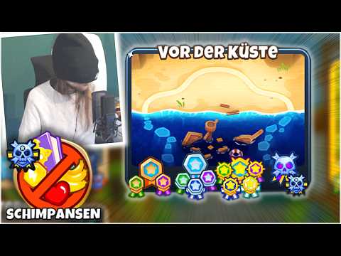 So hab ich mit verbundenen Augen "Vor der Küste" auf Chimps geschafft! (BloonsTD6)