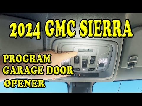 2024 GMC Sierra How to Program the Garage Door Opener