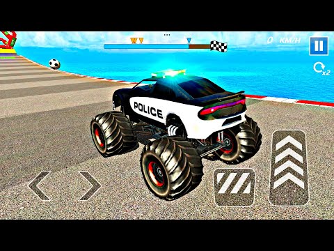 Monster Truck Mega Ramp Extreme Racing | Impossible GT Car Stunts Driving | Gadi Game | Android Game