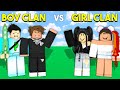 BOY Clan vs GIRL Clan.. (Roblox Bedwars)