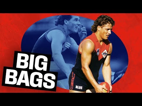 JAKO! Dees freak Allen Jakovich kicks 11 goals v Kangaroos | Big Bags | 1991 | AFL