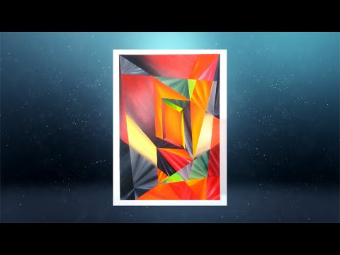 Pintura abstracta con acrílicos / Realización de Cuadro abstracto/ abstract paint acrilyc