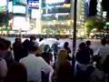 Crossing Shibuya Intersection by night (Tokyo ...