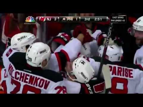 Bryce Salvador scores a SHG  New Jersey Devils versus Philadelphia Flyers Game 2 5/1/12