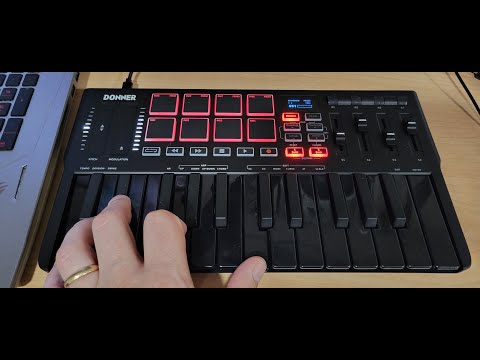 Donner DMK25 Pro MIDI Keyboard Controller Review!  Is it worth the money?