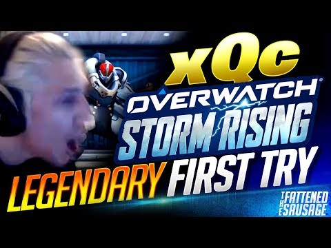 xQc Tries New STORM RISING Mode w/ Seagull & m0xyy On LEGENDARY | Overwatch