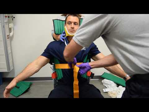 KED Spinal Immobilization for Sitting Patients | EMT Skill Demonstration