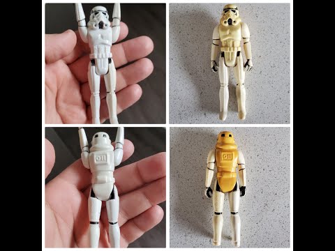 Cleaning white action figures (1977 Star Wars Stormtrooper)