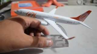 preview picture of video 'Metal Brazil gol plane model boeing b737 model aircraft model gol 16cm airplane'