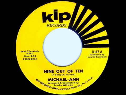 Michael-Ann - NINE OUT OF TEN  (Ellie Greenwich)  (1963)