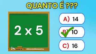 Quiz de Multiplicação [DUVIDO VOCÊ ACERTAR TODAS] 🚨