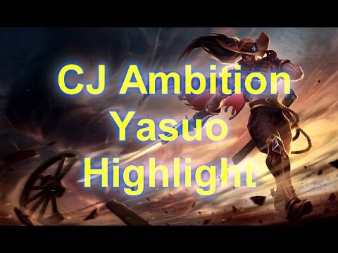 [LOL] CJ Entus Ambition Yasuo vs Gragas highlight, Challenger mid SoloQ -