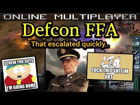 Defcon FFA - Laser General - Pro Rules | C&C Generals Zero Hour | No Commentary