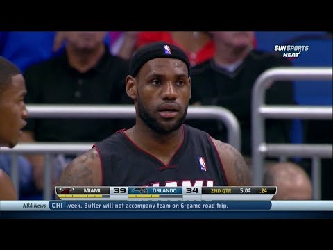 LeBron James Full Highlights at Magic (2013.11.20) - 21 Points, 7 Assists, Sick Reverse Dunk