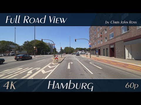 Hamburg, Germany: Stellingen - Koppelstraße, Sportplatzring, Kieler Straße - 4K (UHD/2160p/60p)